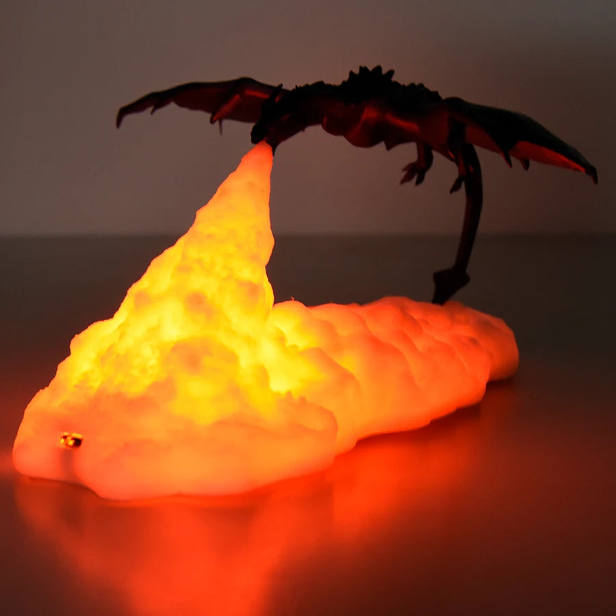 LED Fire Breathing Dragon Lamps