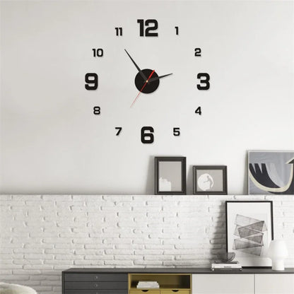 Frameless 3D Wall Clock